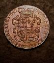 London Coins : A144 : Lot 1565 : Guinea 1781 Pattern or Trial in copper with double reverse, after the original currency design by J....