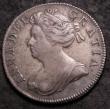 London Coins : A144 : Lot 1901 : Shilling 1702 First Bust plain in angles ESC 1128 About VF/VF with pleasing tone