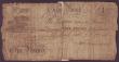 London Coins : A144 : Lot 202 : Otley Bank &pound;1 dated 1815 series No.V722 for Wm Maude & Co., (Outing 1646a), split & re...
