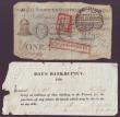 London Coins : A144 : Lot 211 : Norwich & Swaffham Bank &pound;1 dated 1824 series No.H2985, Swaffham issue, for Thomas Starling...