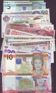London Coins : A144 : Lot 243 : Falkland Islands &pound;5 P17, &pound;50 P16, Gibraltar &pound;5 P35, &pound;10 P36, &pound;20 P31, ...