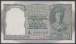 London Coins : A144 : Lot 263 : India 5 rupees KGVI portrait issued 1943 series A/89 429442, black serial number, Pick23a, usual 2 s...