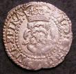 London Coins : A144 : Lot 685 : Scotland Two Shillings James VI S.5509 mintmark Thistle EF with some slightly weak areas, little tra...