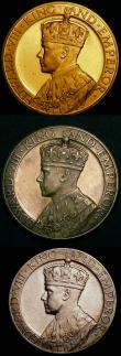 London Coins : A145 : Lot 1036 : Coronation of Edward VIII 1937 (3) 35mm diameter in silver by John Pinches Ltd. Obverse Crowned and ...