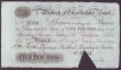 London Coins : A145 : Lot 107 : Wisbech & Lincolnshire Bank &pound;5 dated 1894 No.X7974 for Gurney, Birkbeck, Barclay & Bux...