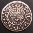 London Coins : A145 : Lot 1276 : Penny John 1199-1216 Class 5 rounder portrait, letter X in the shape of a St. Andrew's Cross S....