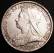 London Coins : A145 : Lot 1387 : Crown 1893LVI as ESC 303 Davies 501 dies 1A with the designers initials rendered as I.B die to die w...