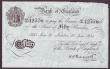 London Coins : A145 : Lot 57 : Fifty pounds Peppiatt white Operation Bernhard German forgery dated 20 June 1934 series 51/N 42776, ...