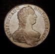 London Coins : A146 : Lot 1060 : Austria Thaler 1761 Vienna Mint KM#1817 with stop between 1 and 7 of date EF with a light golden ton...