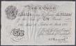 London Coins : A146 : Lot 108 : Ten pounds Peppiatt white B242 dated 16th March 1935 series K/144 25724, (consecutive to previous no...