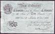 London Coins : A146 : Lot 110 : Ten pounds Peppiatt white B242 dated 19th December 1936 series K/180 25825, left side edge wear &amp...