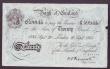 London Coins : A146 : Lot 117 : Twenty pounds Peppiatt white B243 German Operation Bernhard forgery WW2 dated 20th September 1934 se...