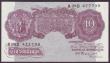 London Coins : A146 : Lot 127 : Ten shillings Peppiatt mauve B251 issued 1940 series A28D 477799 pressed GEF, looks better