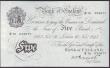 London Coins : A146 : Lot 137 : Five pounds Peppiatt white B255, thick paper dated 16th November 1945 series K79 032677, UNC