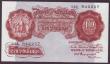 London Coins : A146 : Lot 138 : Ten shillings Peppiatt B256 issued 1948 unthreaded variety last series 14L 942257, lightly pressed E...
