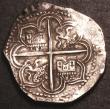 London Coins : A146 : Lot 1384 : Spain 4 Reales Cob, Philip I, Seville Mint, Good Fine, the shields with good detail