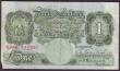 London Coins : A146 : Lot 139 : One pound Peppiatt B258 issued 1948 unthreaded series R48A 030315, pressed, looks about UNC