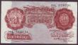 London Coins : A146 : Lot 143 : Ten shillings Peppiatt B262 issued 1948 threaded variety, first series 72L 578731, GVF