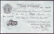 London Coins : A146 : Lot 170 : Five pounds Beale white B270 dated 29th May 1952 series X92 049765, VF