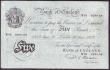 London Coins : A146 : Lot 172 : Five pounds Beale white B270 dated 30th June 1949 series N76 029139, Fine