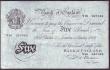 London Coins : A146 : Lot 175 : Five pounds Beale white B270 dated 5th October 1951 series V89 097082, Fine