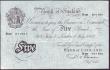London Coins : A146 : Lot 177 : Five pounds Beale white B270 dated 8th July 1950 series R98 071991, GVF