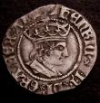 London Coins : A146 : Lot 2141 : Halfgroat Henry VII Profile Issue York Mint, Archbishop Bainbridge, S.2262 mintmark Martlet Good Fin...