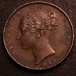 London Coins : A146 : Lot 2205 : Farthing 1843 3 over 2 unlisted by Peck, superior to the example in the Cooke Collection NVF, extrem...