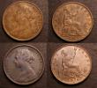London Coins : A146 : Lot 2528 : Halfpennies (2) 1876H as Freeman 325 dies 13+K* with the G of D:G: struck over another G, most unusu...