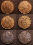 London Coins : A146 : Lot 2536 : Halfpennies (3) 1886 Freeman 356 dies 17+S UNC with good subdued lustre, Ex-Croydon Coin Auction &po...