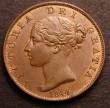 London Coins : A146 : Lot 2545 : Halfpenny 1844 as Peck 1528 with no serifs to 44 A/UNC with traces of lustre, Ex-D.Craddock &pound;3...
