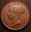 London Coins : A146 : Lot 2548 : Halfpenny 1846 Peck 1530 A/UNC with traces of lustre, Ex-Colin Cooke &pound;35