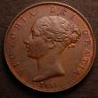 London Coins : A146 : Lot 2552 : Halfpenny 1851 No Dots on Shield Reverse A Peck 1534 VF/GVF with some small spots  the rarity of thi...