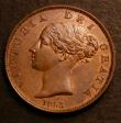 London Coins : A146 : Lot 2556 : Halfpenny 1853 Close date covering 10 rim teeth Peck 1539 GEF and lustrous with a small spot on the ...