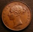 London Coins : A146 : Lot 2564 : Halfpenny 1858 8 over 6 Peck 1547 EF, Ex-Croydon Coin Auction &pound;3.50