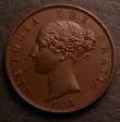 London Coins : A146 : Lot 2565 : Halfpenny 1858 8 over 7 Peck 1548 GEF, Ex-D.Craddock &pound;8.30