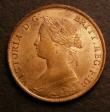 London Coins : A146 : Lot 2570 : Halfpenny 1860 Toothed Border Freeman 266 dies 4+B UNC/AU with good but pale lustre, in our experien...