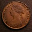 London Coins : A146 : Lot 2574 : Halfpenny 1861 Freeman 276 dies 6+E GEF once lightly cleaned now fully retoned, Ex-M.Peake &pound;5....