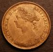 London Coins : A146 : Lot 2600 : Halfpenny 1876H Freeman 328 dies 14+K* EF with some pale lustre and a spot to the right of the date,...