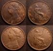 London Coins : A146 : Lot 2618 : Pennies (2) 1876H Wide Date Freeman 87 dies 8+J VF/GVF, Ex-M.Peake &pound;14.20. 1876 Narrow date Fr...