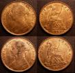 London Coins : A146 : Lot 2620 : Pennies (2) 1886 Freeman 123 dies 12+N Lustrous UNC with some discolouration on the portrait, purcha...