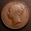 London Coins : A146 : Lot 2631 : Penny 1845 Peck 1489 A/UNC and nicely toned, a couple of tiny spots barely detract, Ex-D.Craddock &p...