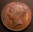 London Coins : A146 : Lot 2635 : Penny 1847 DEF Close Colon Peck 1492 About EF with some green spots, Ex-Croydon Coin Auction &pound;...