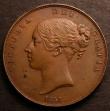 London Coins : A146 : Lot 2641 : Penny 1851 DEF Close Colon Peck 1499 NEF once cleaned with a few small spots