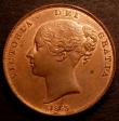 London Coins : A146 : Lot 2644 : Penny 1853 Ornamental Trident with colon closer the DEF Peck 1503 UNC with around 20% lustre and a s...