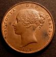 London Coins : A146 : Lot 2656 : Penny 1857 Plain Trident Peck 1514 GEF with traces of lustre the obverse with some spots, Ex-G.Monk ...