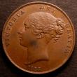 London Coins : A146 : Lot 2661 : Penny 1858 Large Date with W.W. Peck 1517 EF/GEF with some small spots