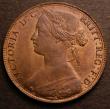 London Coins : A146 : Lot 2672 : Penny 1860 Freeman 15 dies 4+D with central cut to the ribbon fishtail and crimp to the outer ribbon...