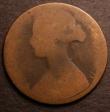 London Coins : A146 : Lot 2692 : Penny 1862 Small Date from Halfpenny die Freeman 41 dies 6+G only Poor but with the date area clear