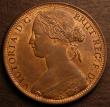 London Coins : A146 : Lot 2696 : Penny 1865 5 over 3 Freeman 51 dies 6+G interestingly the down stroke of the underlying 3 not visibl...
